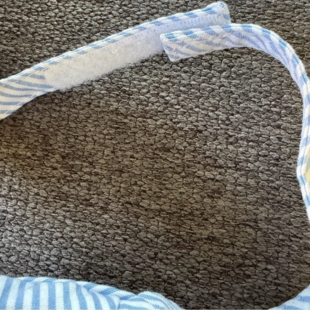 Janie and Jack Seersucker Necktie Striped Blue White Tie NWT